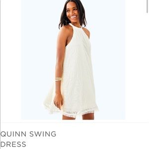 Lilly Pulitzer Quinn Velvet Halter Swing Dress NWT